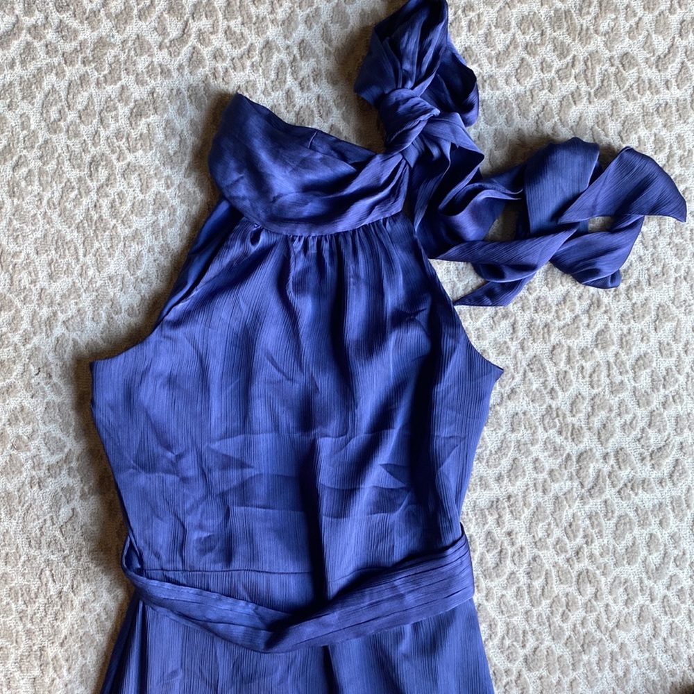 NWT Sachin + Babi Kayla Full-Length Satin Gown in Deep Cobalt, size 2 - Picture 5 of 12